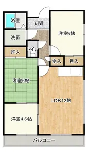 ハイツ四ツ池【3階】の間取り