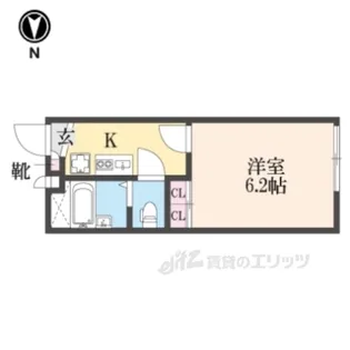 レオパレスNAKATA【2階】の間取り