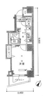 スカイコート駒沢大学【6階】の間取り