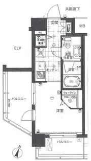 アーバンファースト神楽坂【2階】の間取り