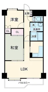 エヌエフ中浦和【5階】の間取り