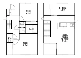 愛知県豊明市前後町大代【一戸建】の間取り