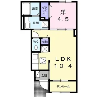 Blue willow III【1階】の間取り