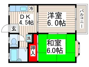 グローリーハイツ【2階】の間取り
