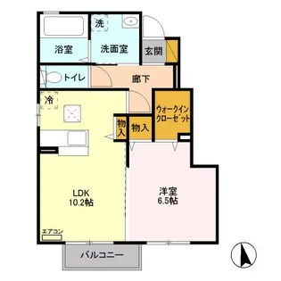 ラ カンパーニュ B【1階】の間取り