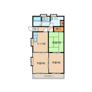ブリックタウン壱弐参番館【1階】の間取り
