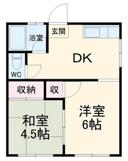 サンハイム習志野【1階】の間取り