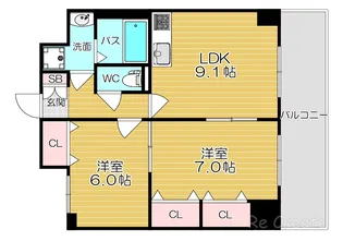 大阪府大阪市生野区林寺1【マンション】の間取り