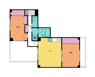 ベルバーム高田馬場【2階】の間取り