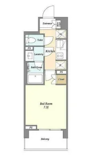 LIBR GRANT 四谷三丁目【3階】の間取り