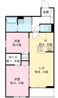 グランメゾン楓【1階】の間取り