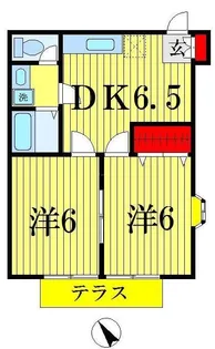 ガーデンハイムKI【1階】の間取り