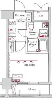 エクセリア川崎【11階】の間取り