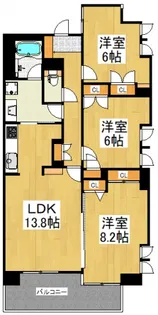 埼玉県志木市幸町1【マンション】の間取り
