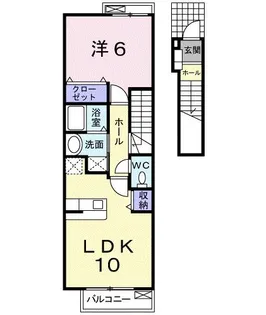 アイ フラット【2階】の間取り