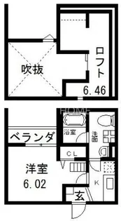 1Kの間取り画像