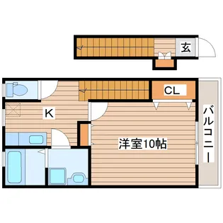 コンフォート メゾン プラム【2階】の間取り
