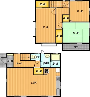 東京都小金井市本町3【一戸建】の間取り