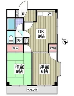 ロイヤルマンション綾瀬【2階】の間取り