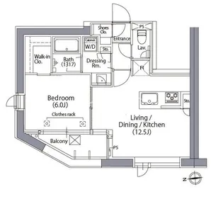 エルスタンザ文京湯島【8階】の間取り
