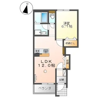 関門マリンビュー【1階】の間取り