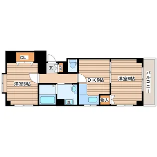 クレシア長町【1階】の間取り