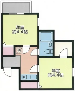 アスタック弐番館【1階】の間取り