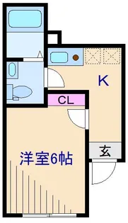 神奈川県横浜市港北区篠原東1【アパート】の間取り