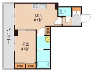 メゾンボヌール【2階】の間取り