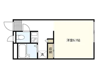 レオパレスシェルムーン【1階】の間取り