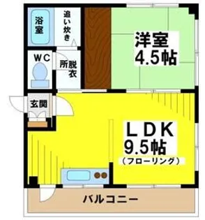 渡部ハイツ【4階】の間取り
