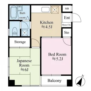 ベイハウス【2階】の間取り