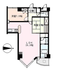 S1680R ロイヤルアーク下田【3階】の間取り