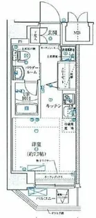 クラリッサ 川崎 ソレイユ【5階】の間取り