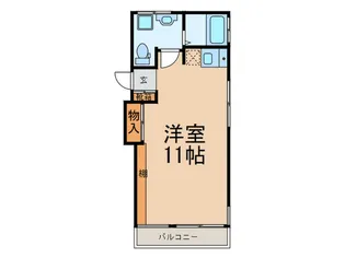 ガーデン・ヴィラ【2階】の間取り