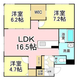 シャーメゾンステージ青葉【1階】の間取り