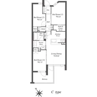 ザ・ケンジントン・レジデンス上池台【2階】の間取り