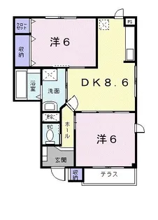 ハーモニー V【1階】の間取り