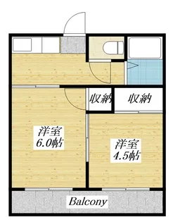 ファミーユ吉原I【2階】の間取り