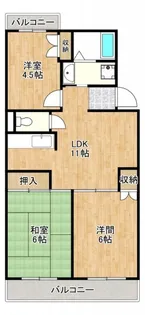 エーデルワイス【1階】の間取り