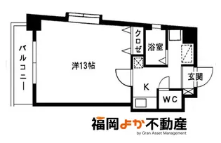 ドリーム博多【6階】の間取り