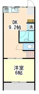 (初期費用の家賃1か月分が0)シティ高田(ペット猫鳥犬相談可能物件)【1階】の間取り