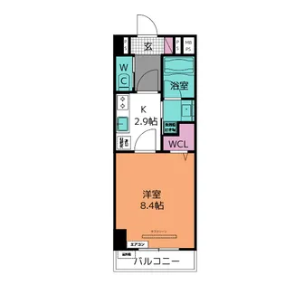 dwell常楽 朝日【3階】の間取り