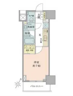 ザ・パークワンズ品川戸越【9階】の間取り