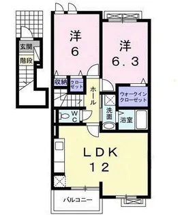 イルマーレ B【2階】の間取り