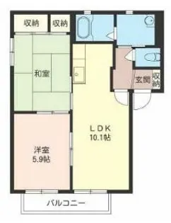 クレール【1階】の間取り