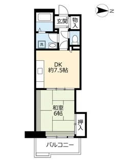 UR高見フローラルタウン四番街【2階】の間取り