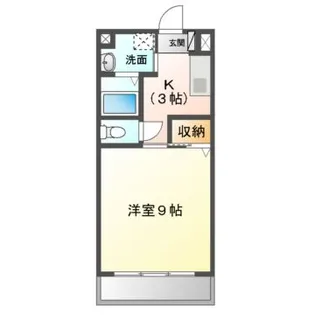 アンジュール川方【3階】の間取り