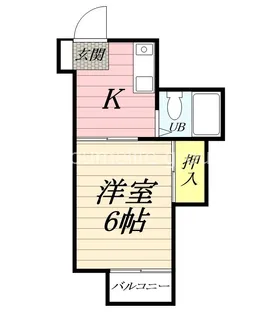 鈴川ハイツII【2階】の間取り