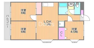 ジュエル大元【2階】の間取り